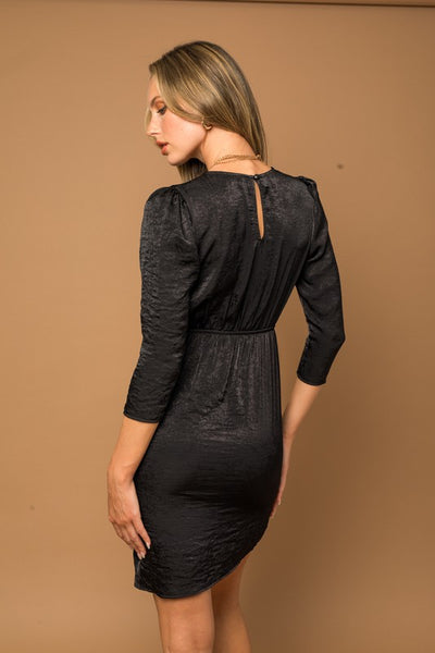black-mini-dress-quarter-sleeve-modest-shameless-collection
