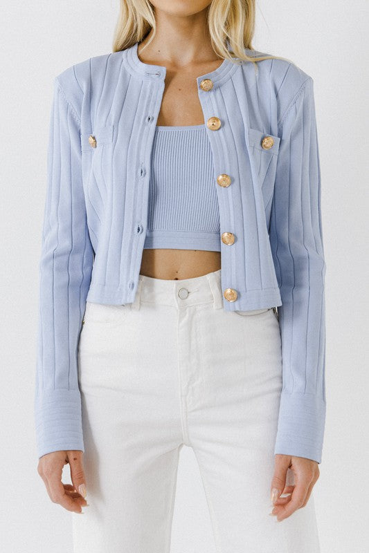 blue-crop-cardigan-with-gold-buttons-knit-ribbed-by-shameless-collection