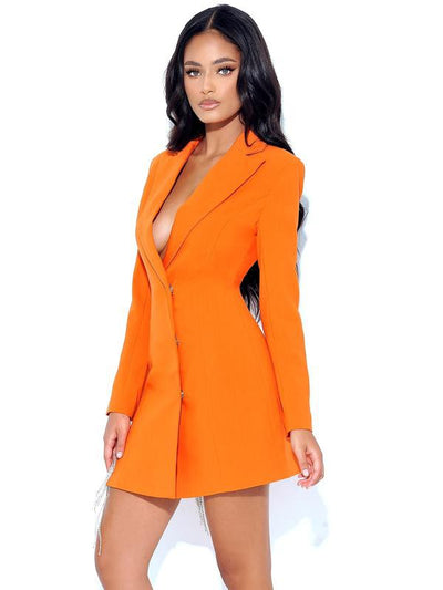 orange-nye-holiday-party-halloween-dress-with-vegas-rhinestone-and-crystals-on-slit-sexy-blazer-mini-by-shameless-collection