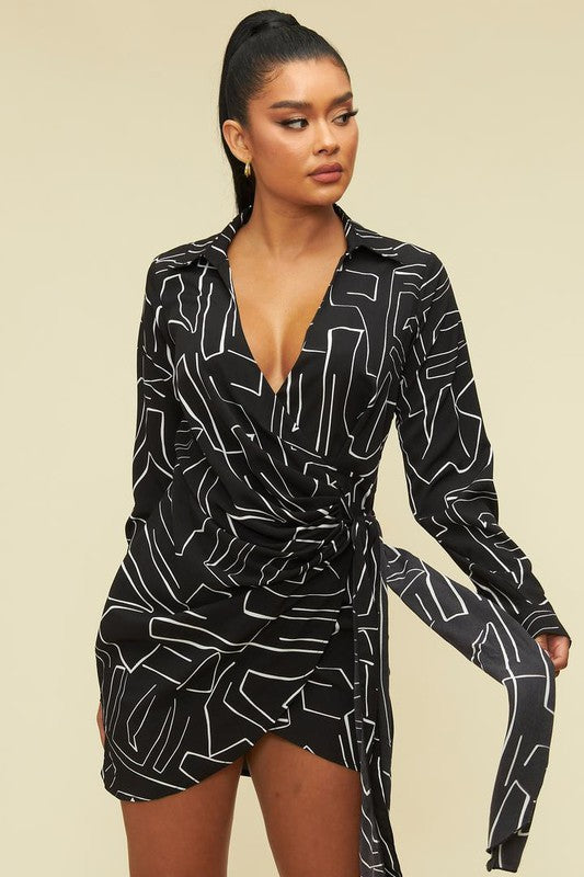 sexy-black-abstract-mini-wrap-dress-by-the-shameless-collection