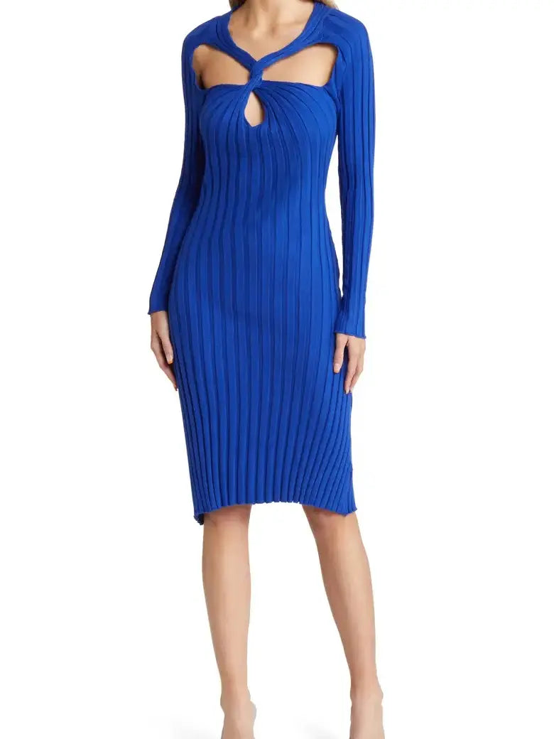 blue-long-sleeve-ribbed-midi-dress-cutout-the-shameless-collection