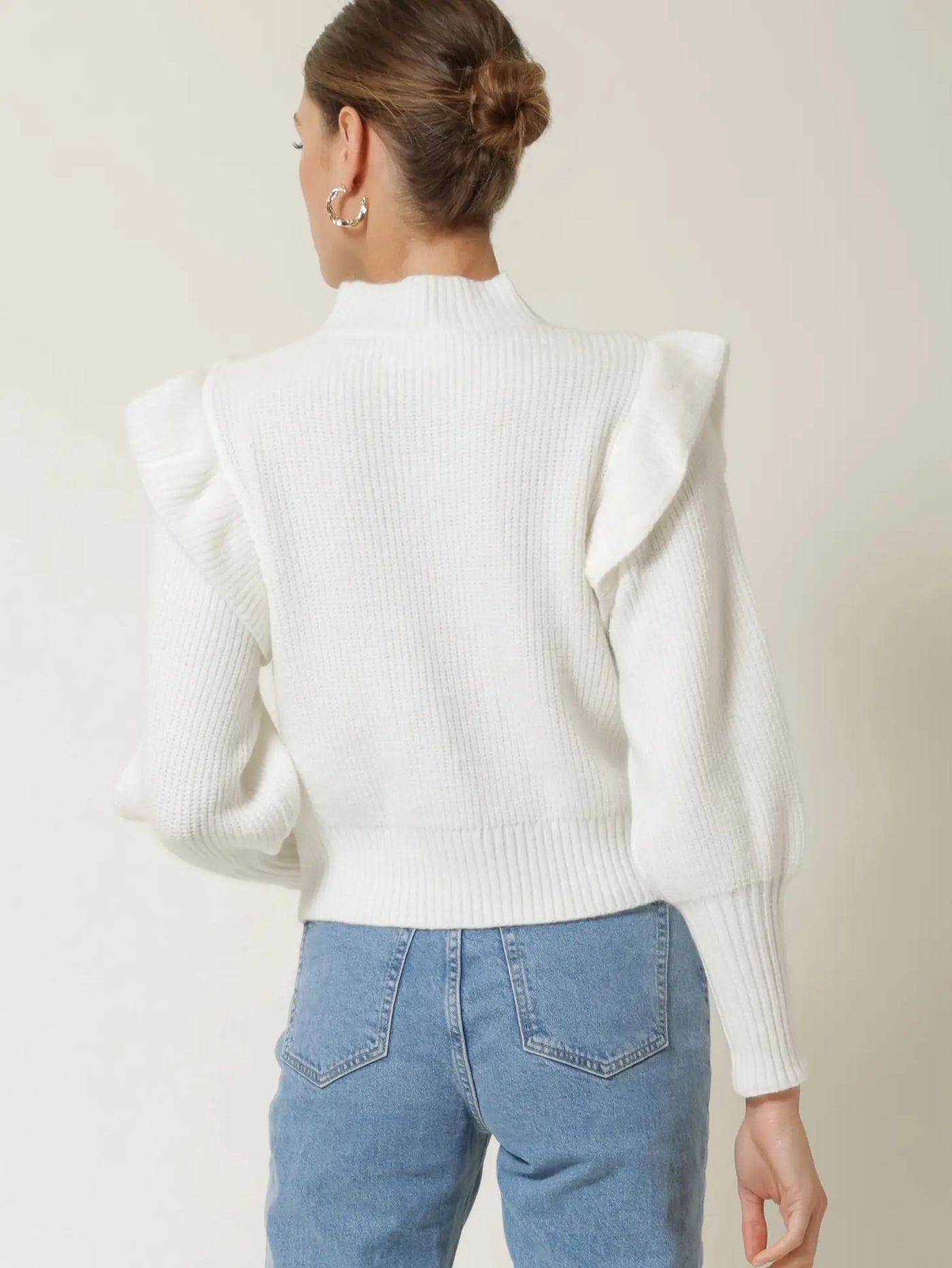 Victoria White Knit Sweater