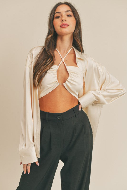 satin-two-piece-button-up-and-crop-halter-top-shameless-collection