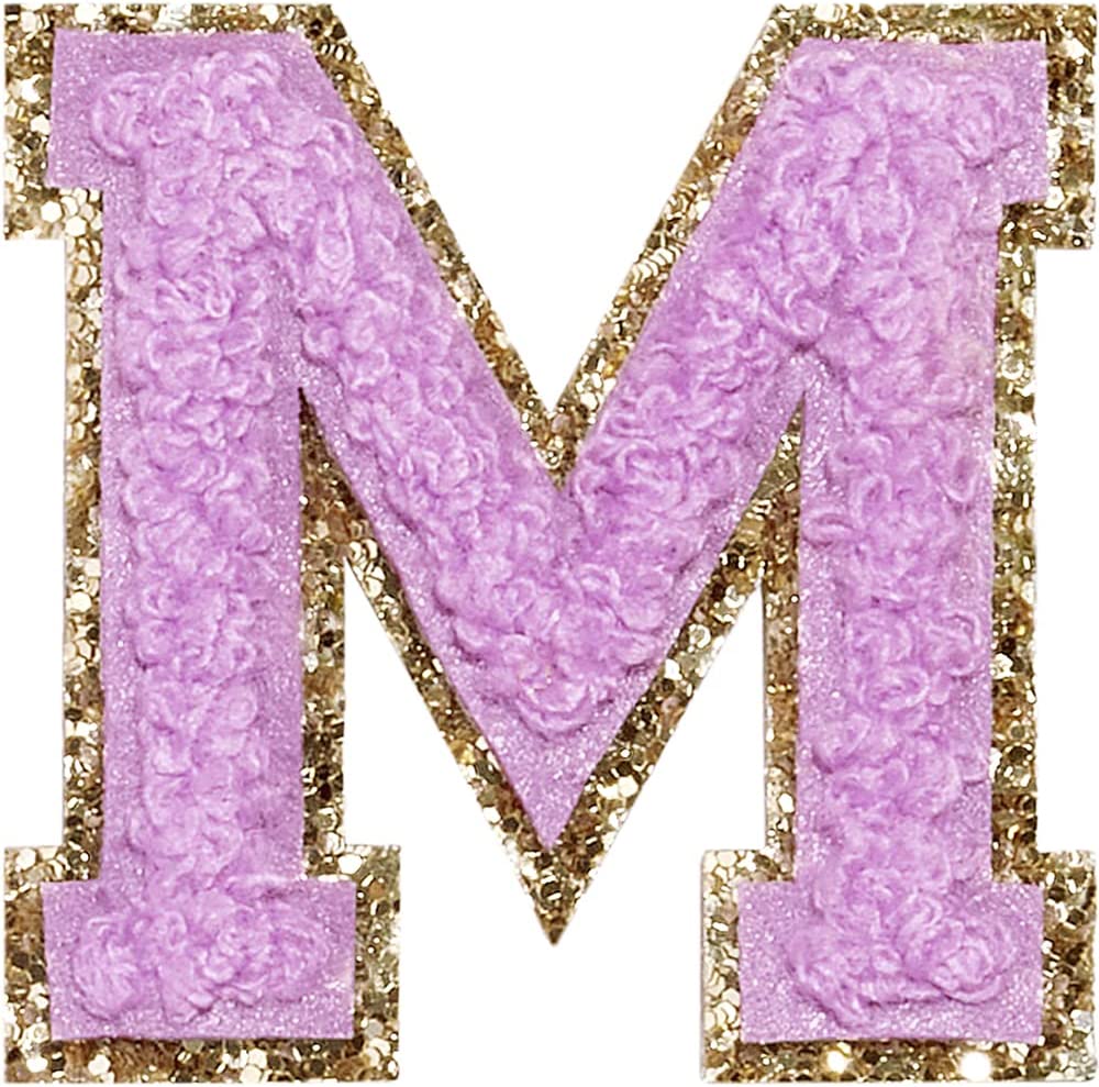 letter-m-purple-gold-custom-lettering-kids-denim-jean-jacket-the-shameless-collection