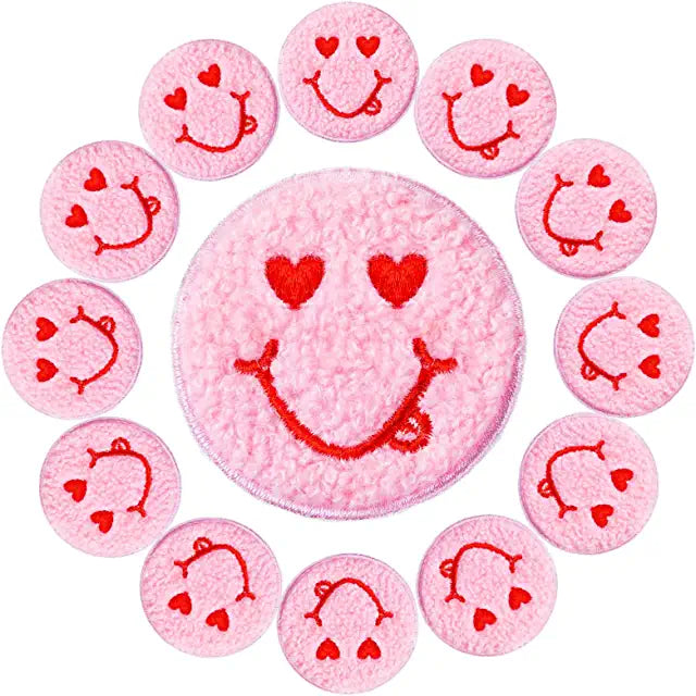 smiley-face-red-and-pink-custom-patch-the-shameless-collection