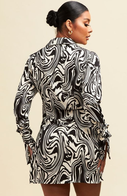 zebra-abstract-black-and-white-long-sleeve-mini-dress-shameless