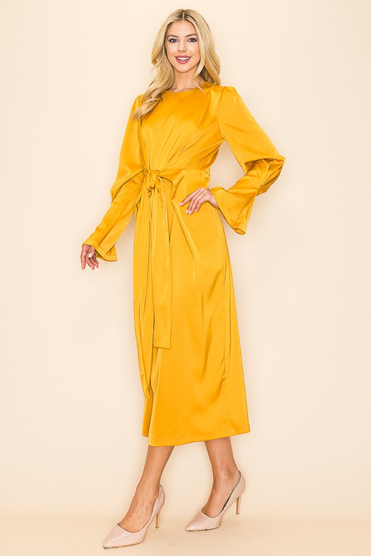 Hailey Gold Midi Dress *limited*