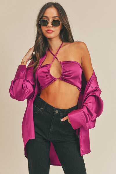 satin-two-piece-button-up-and-crop-halter-top-shameless-collection