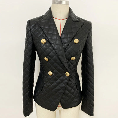 black-pleated-vegan-leather-jacket-blazer-the-shameless-collection