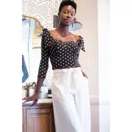 polka-dot-long-sleeve-open-back-cut-out-top-the-shameless-collection