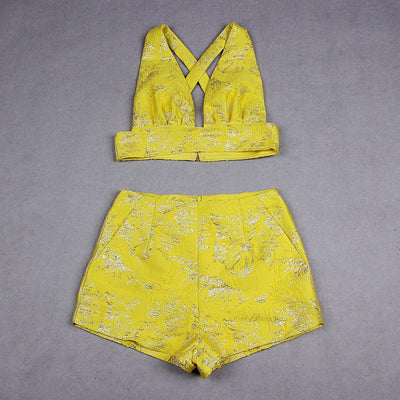 yellow-crop-top-and-shorts-set
