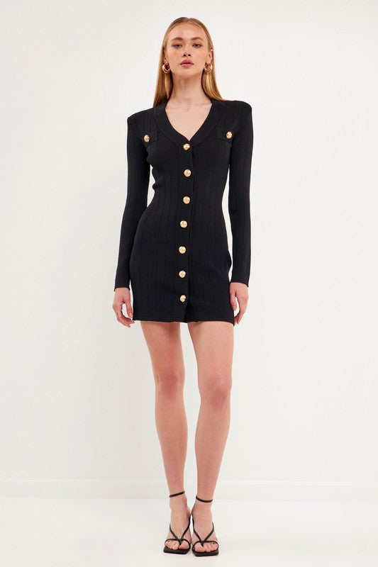 black-long-sleeve-sweater-mini-dress-with-buttons