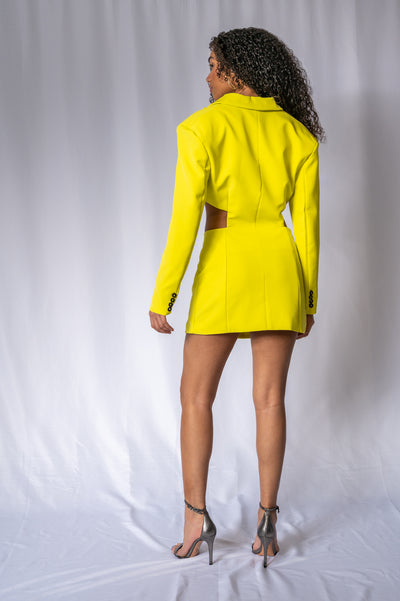 neon-yellow-cut-out-blazer-mini-dress